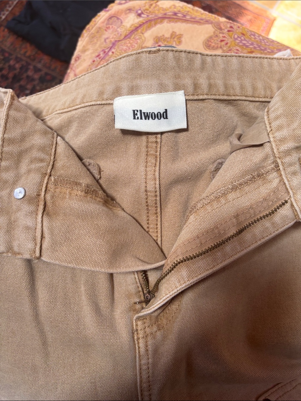 Elwood Tan Canvas Pant